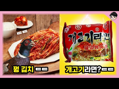[빠퀴2tv] 특이한 북한 음식 TOP5 개고기라면? 꿩김치?!!!