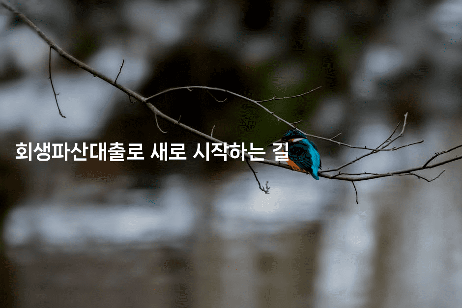 회생파산대출로 새로 시작하는 길-레시피꾼