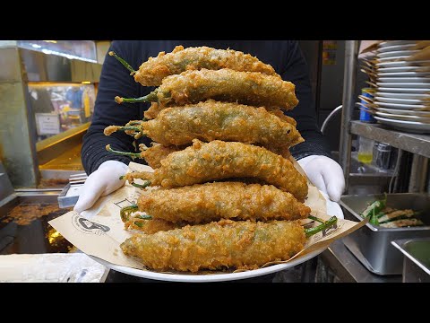 한국 시장 인기 길거리음식 몰아보기 / Korean market popular street food collection